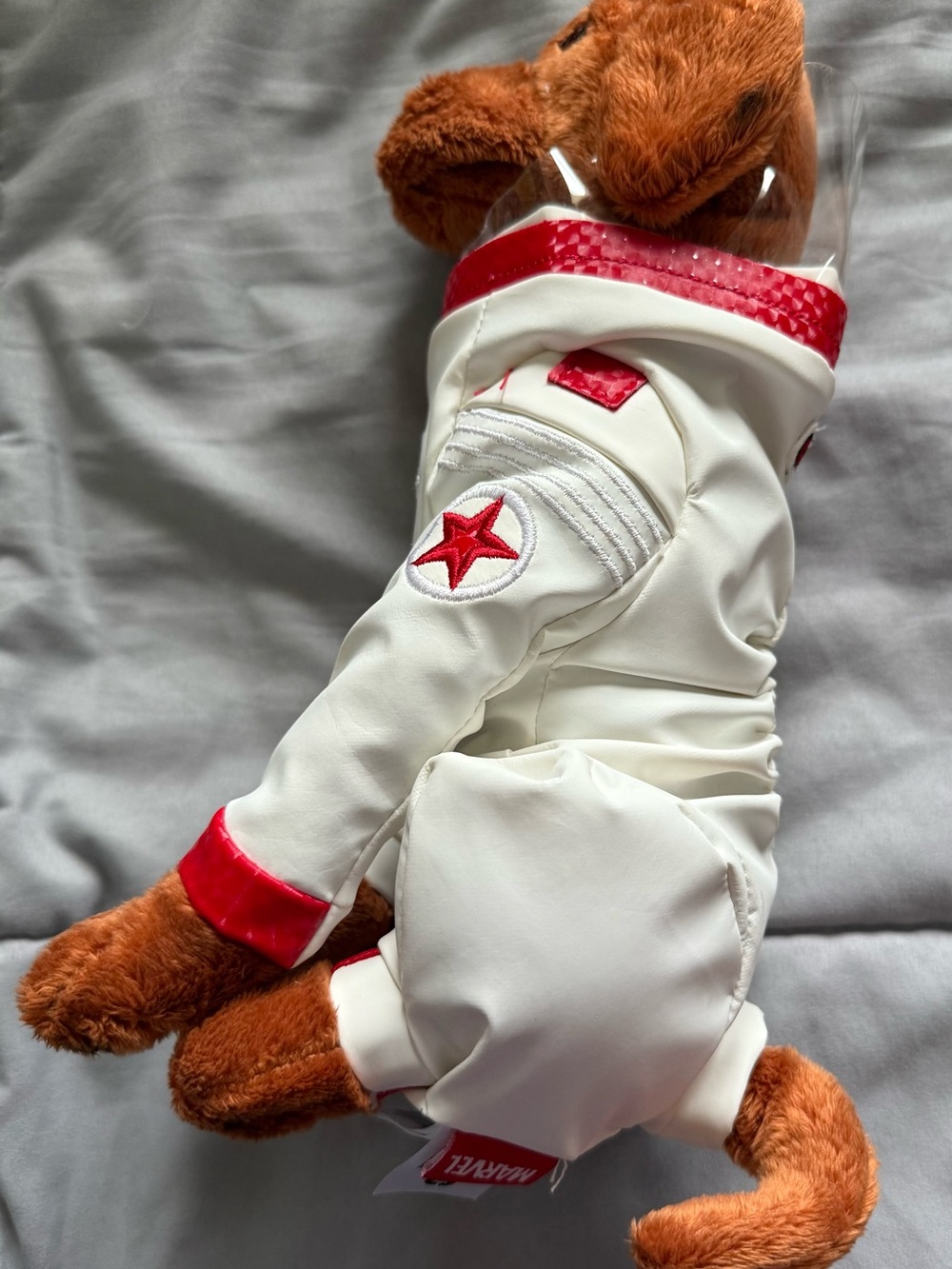 Marvel White and Red Plush Astronaut Dog Toy
